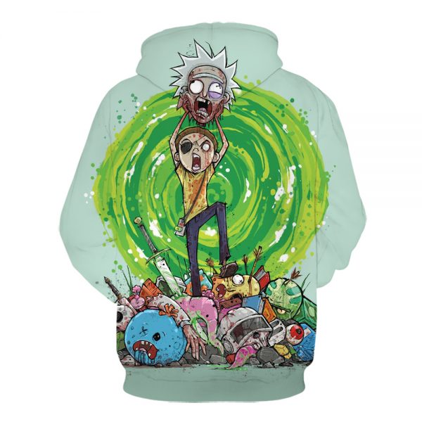 Morty With Wormhole Awesome Hoodie