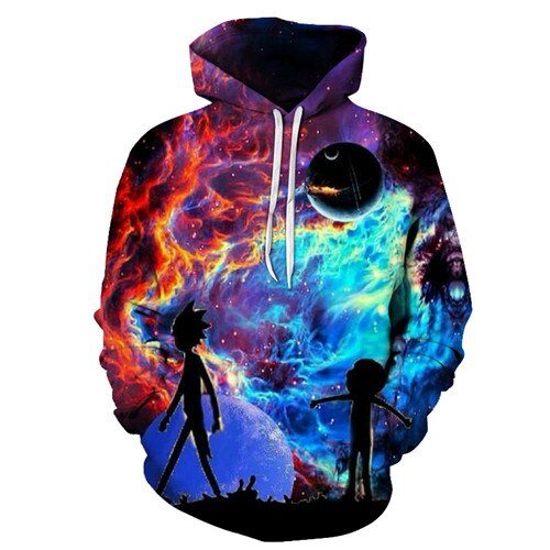Winter Hot Rick And Morty 3D Hoodies