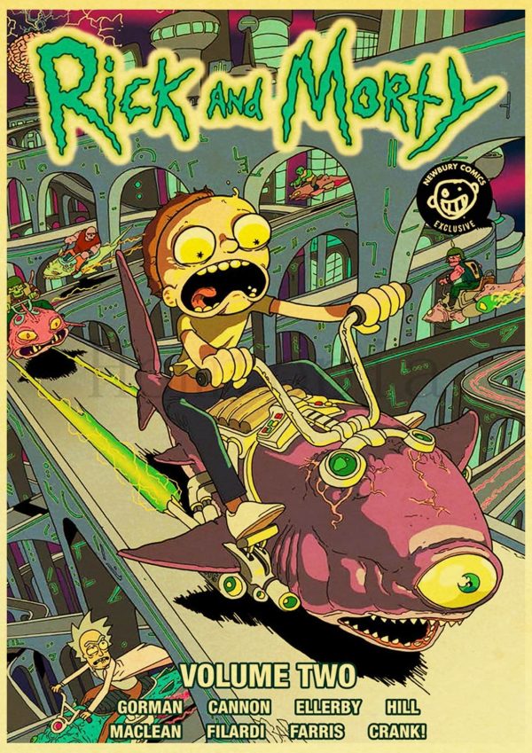 Rick And Morty Volume 2 Retro Poster