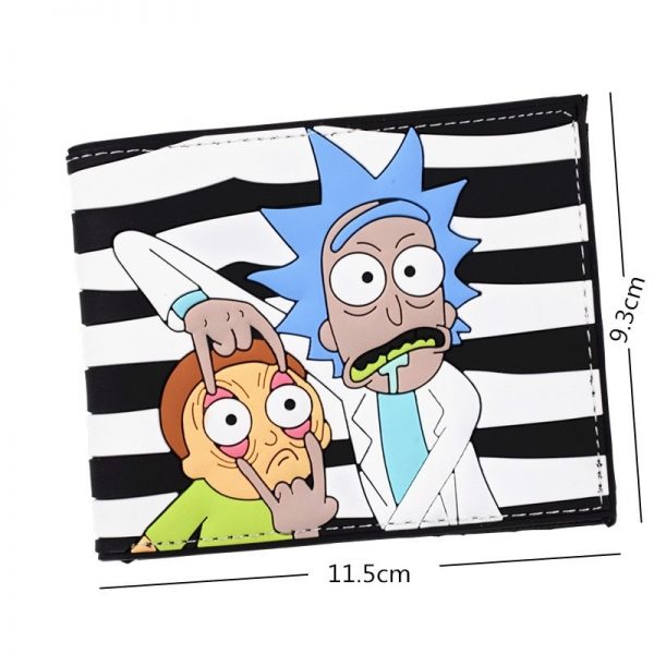 New Arrival PVC Short Wallet Anime Rick and Morty