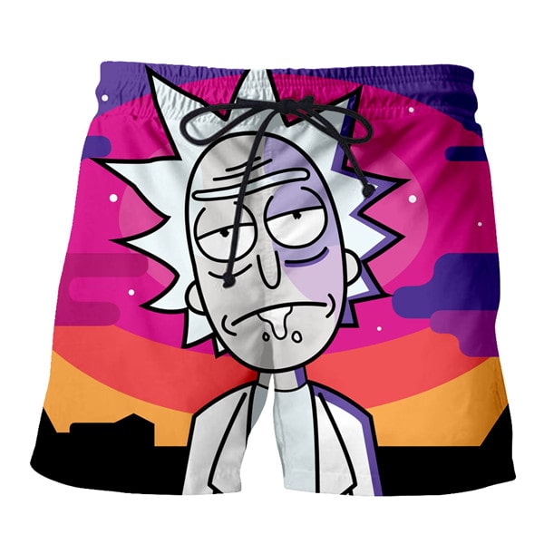 Funny Rick Sanchez 3D Boardshorts