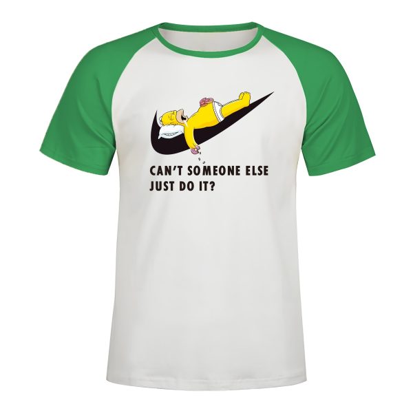 Brand Logo Simpsons Printed Raglan T-shirt