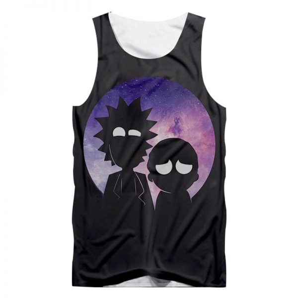 Galaxy Space Rick And Morty Tanktops