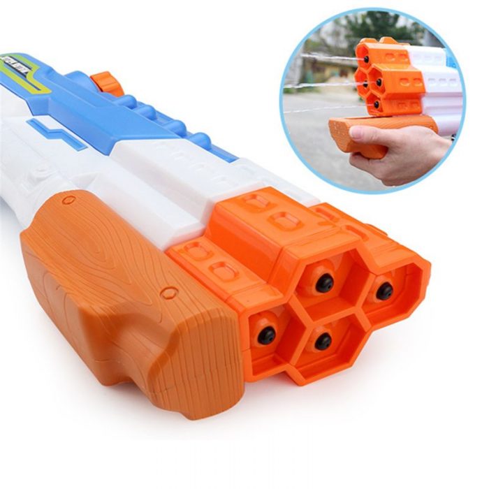 Water Gun Soaker 4 Nozzles Blaster Water Fight Swimming Pool Beach Toys 1 - Water Gun