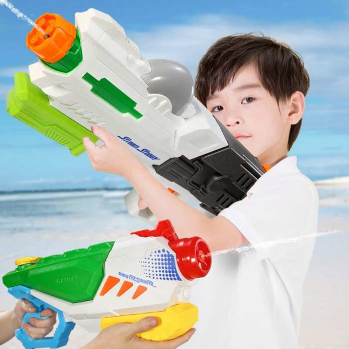 Doki Children Smoked Pull Type Water Pistol Toys Paddle Drifting Large Capacity High Pressure Squirt Gun 4 - Water Gun