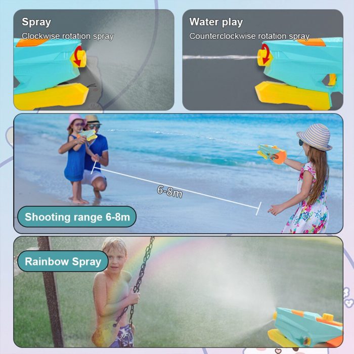 Water Gun Lifting Guns Toy Children s Pool Rifle Beach Summer Seaside Swimming Game Battle Square 3 - Water Gun