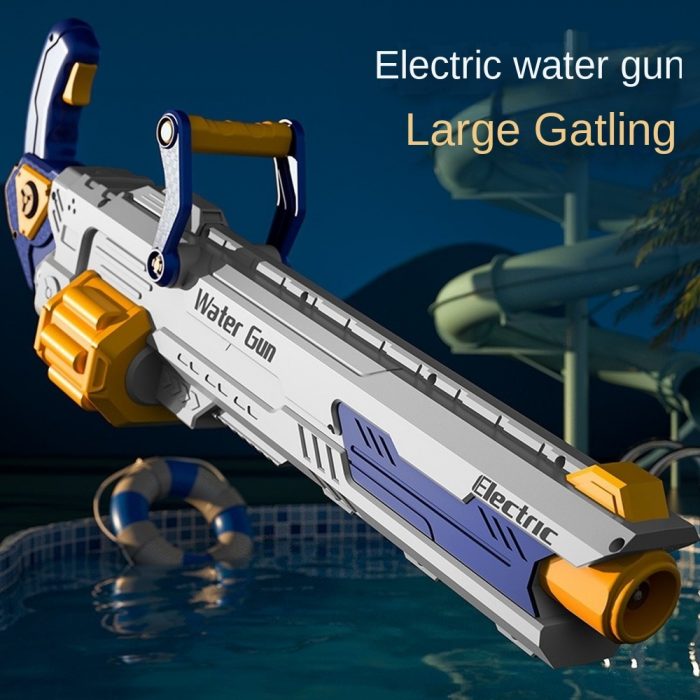 Gatling electric burst water gun large capacity beach water fight charging high voltage children s water 1 - Water Gun