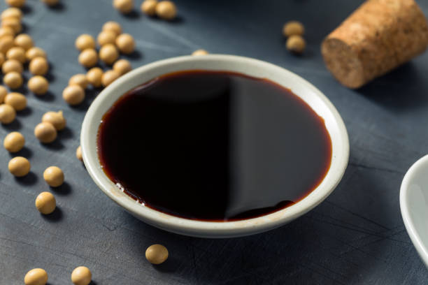 Organic Dark Soy Tamari Sauce in a Bowl img-3