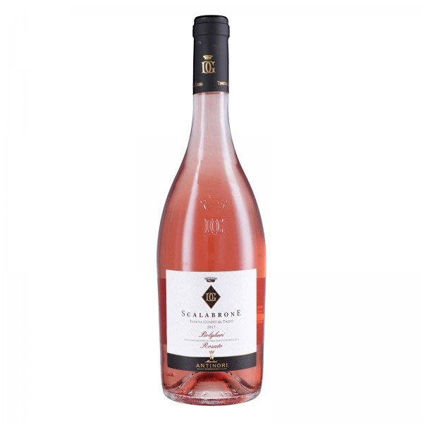Scalabrone DOC Bolgheri Rosato 2019 Antinori Toscana, vino rosato fermo, 13 gradi, Sangiovese, per antipasti di pesce primi piatti formaggi freschi