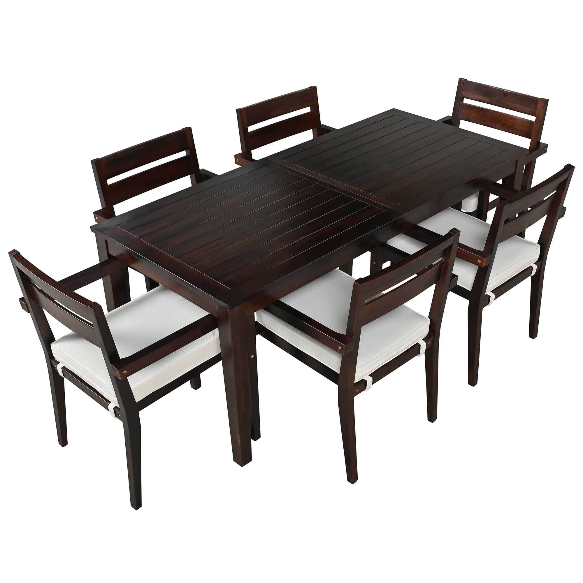 Acacia Wood Outdoor Dining Table Set - WY000315AAP