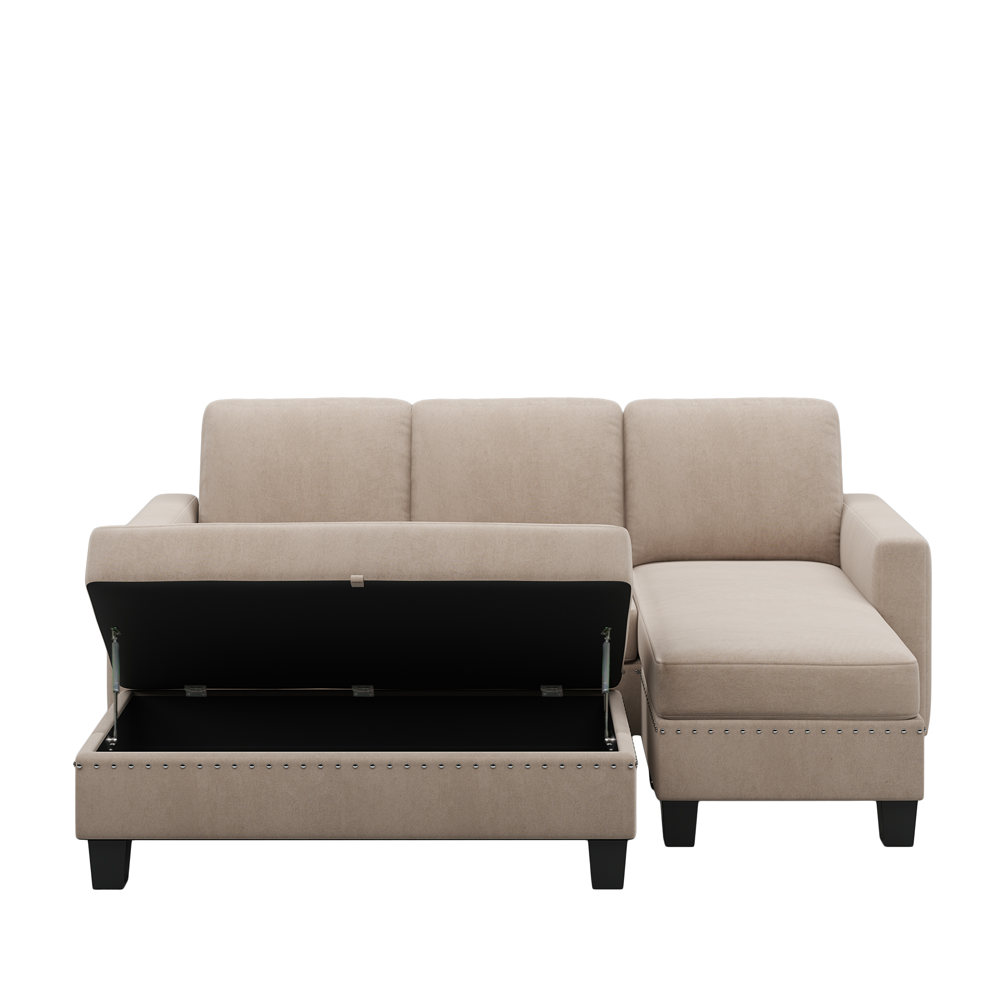 L Sectional Sofa with Ottoman - GS002119AAE