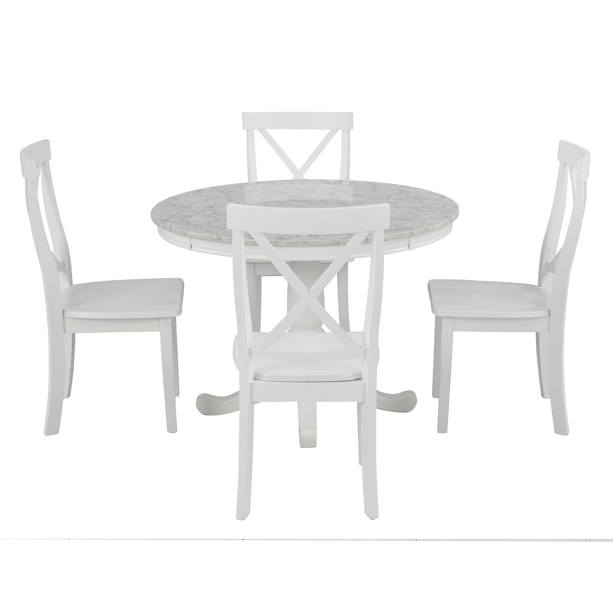 5 Pieces Dining Table And Chairs Set For 4 Persons - SG000340AAA