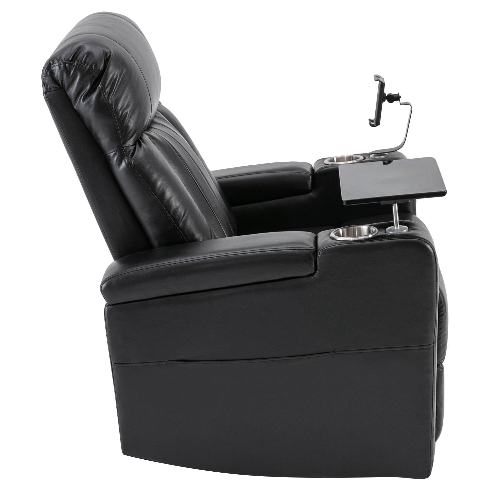 Power Motion Recliner with USB Charging Port and Hidden Arm Storage - SG000710AAB