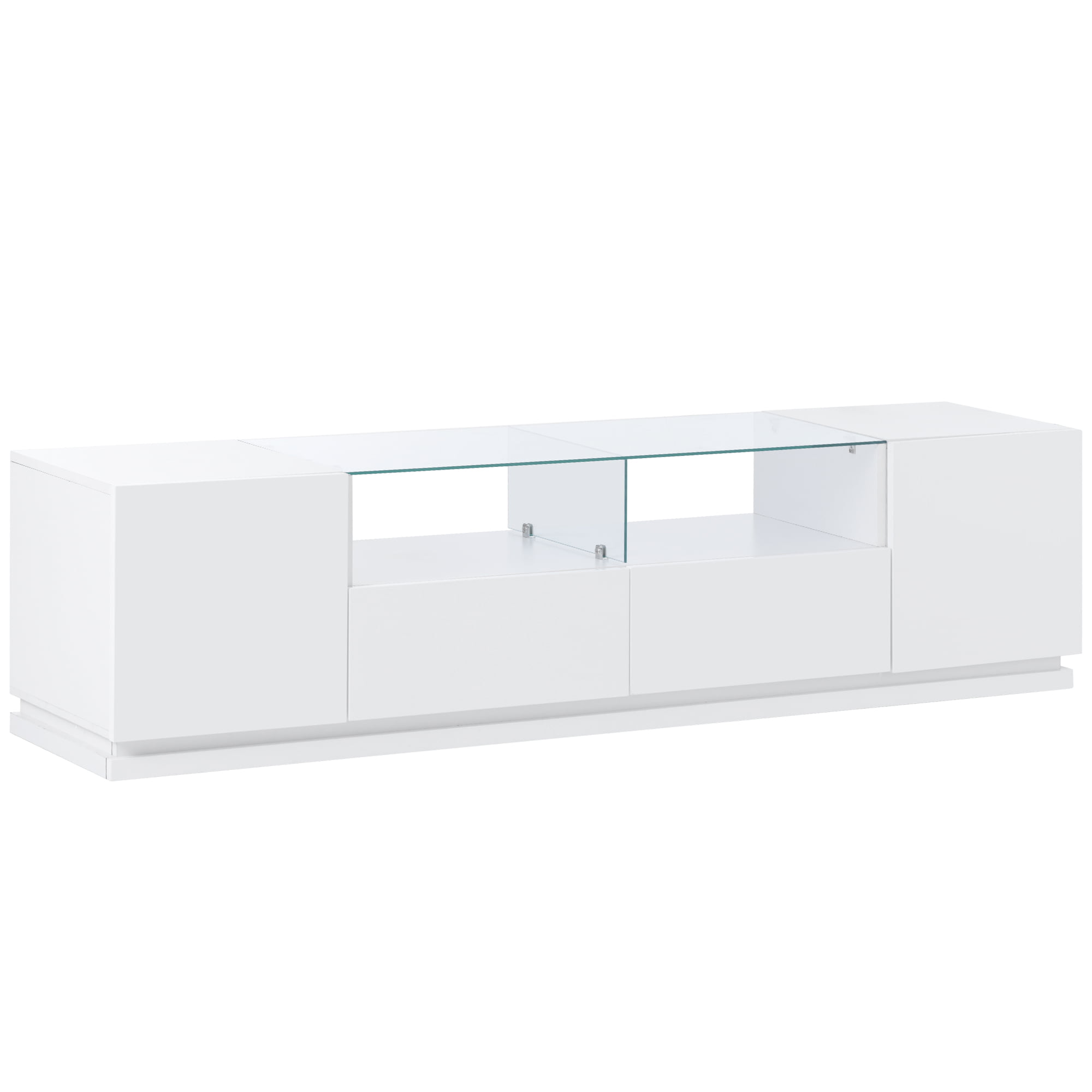 TV Stand with Tempered Glass For TVs Up To 70" - WF298077AAK