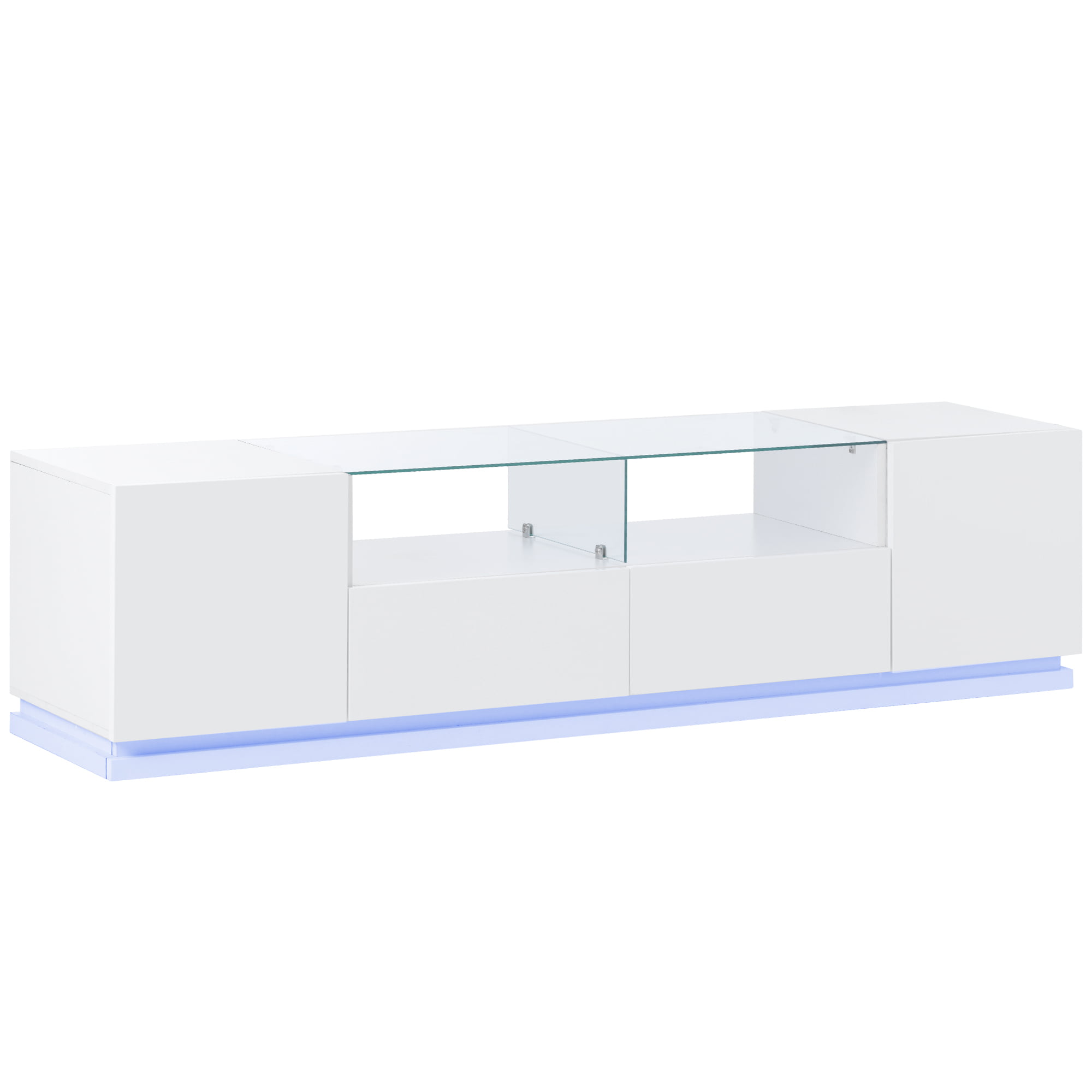 TV Stand with Tempered Glass For TVs Up To 70" - WF298077AAK