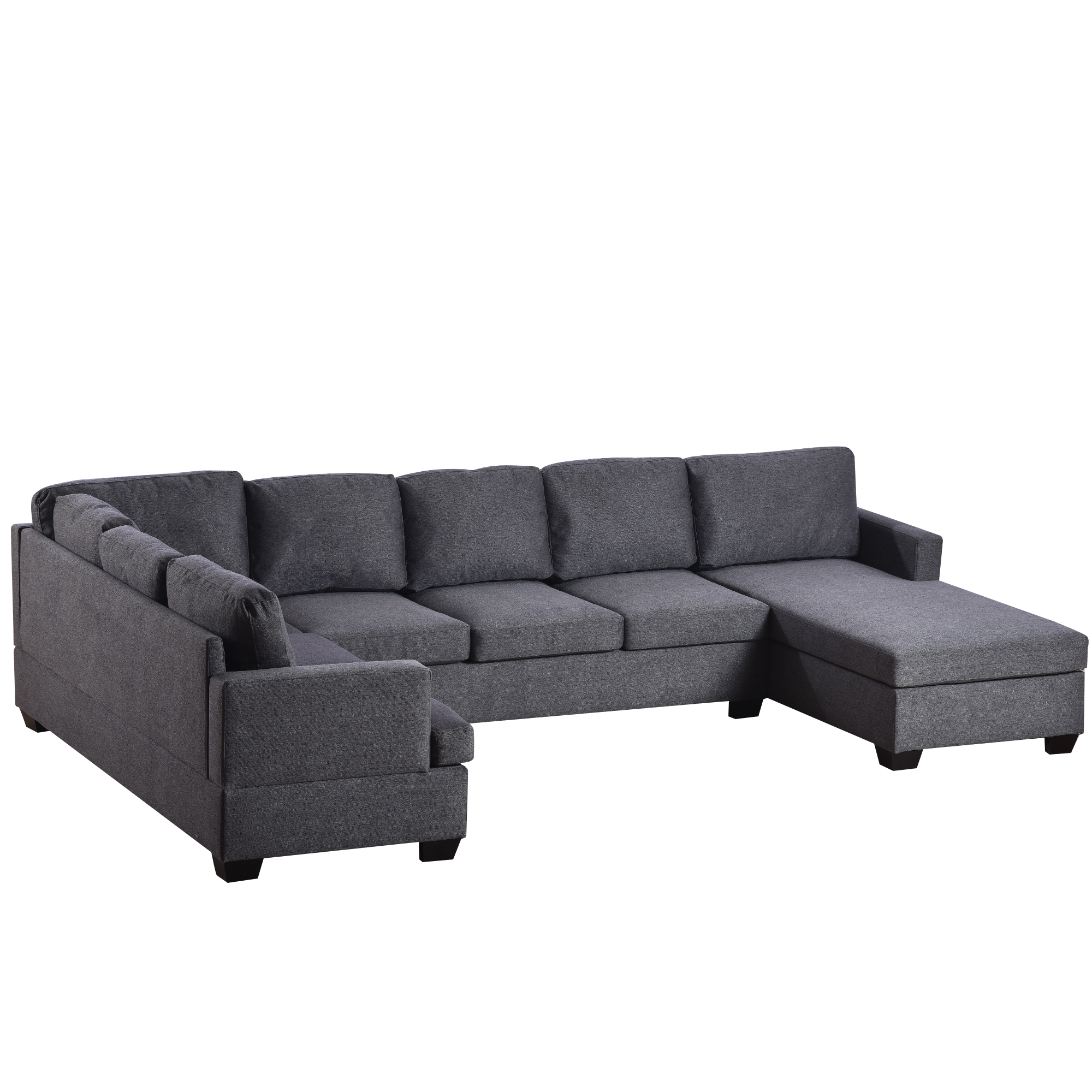 Modern Large Upholstered U-Shape Sectional Sofa - WY000364AAE