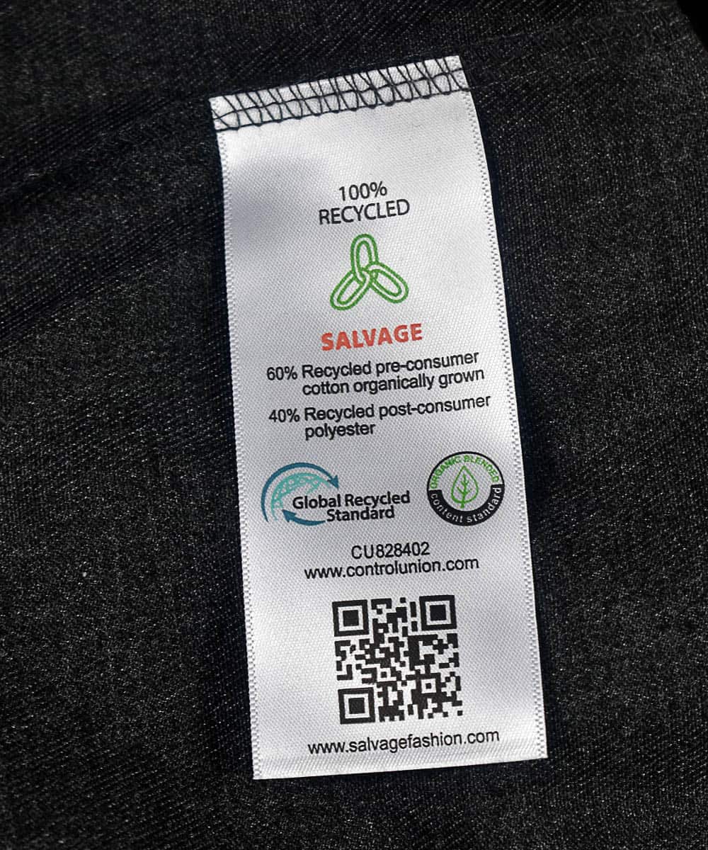 Etiquette Textile recyclé Nutri Green Planet 3