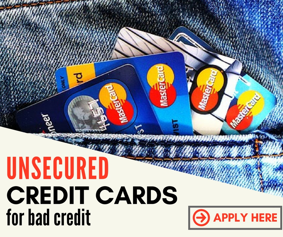 unsecured credit cards for bad credit (2)