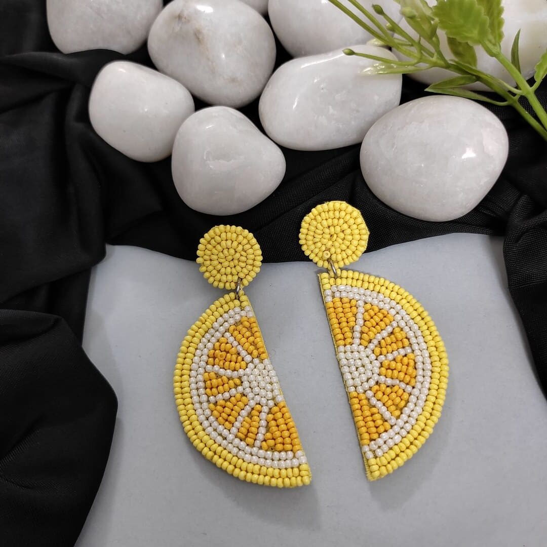 Lemon deals yellow earrings