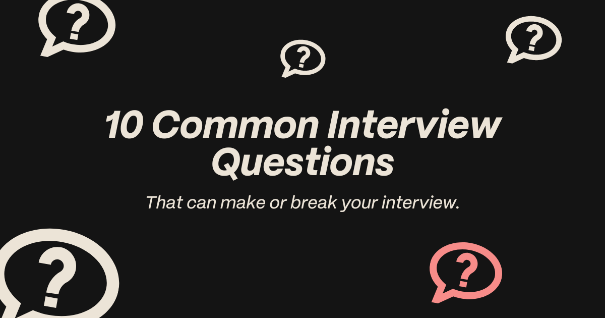 Common Interview Questions And How To Answer Them Consult Recruitment Nz 2394