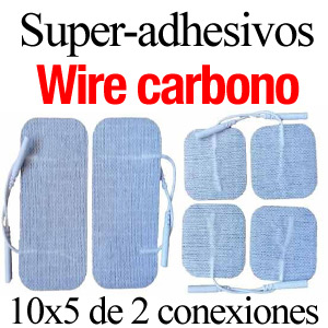 Pack parches superadhesivos wire carbono duran el doble