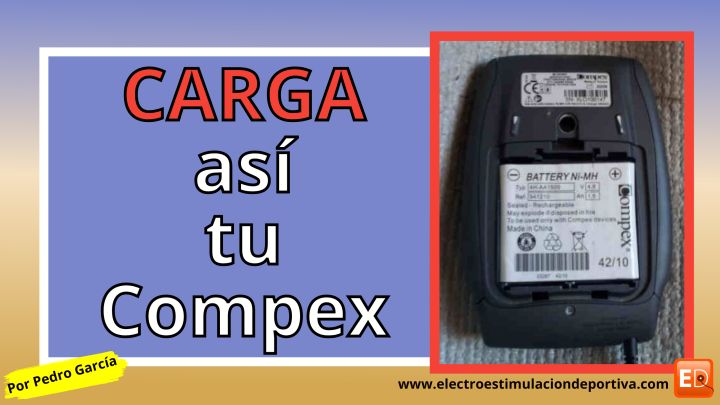 Electroestimuladores compex tapa abierta para cargar la batería en https://www.electroestimulaciondeportiva.com/