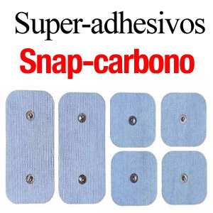 parches super-adhesivos snap carbono