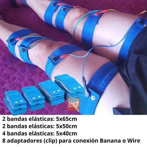 Kit 8 bandas conductivas elasticas Fitness Top