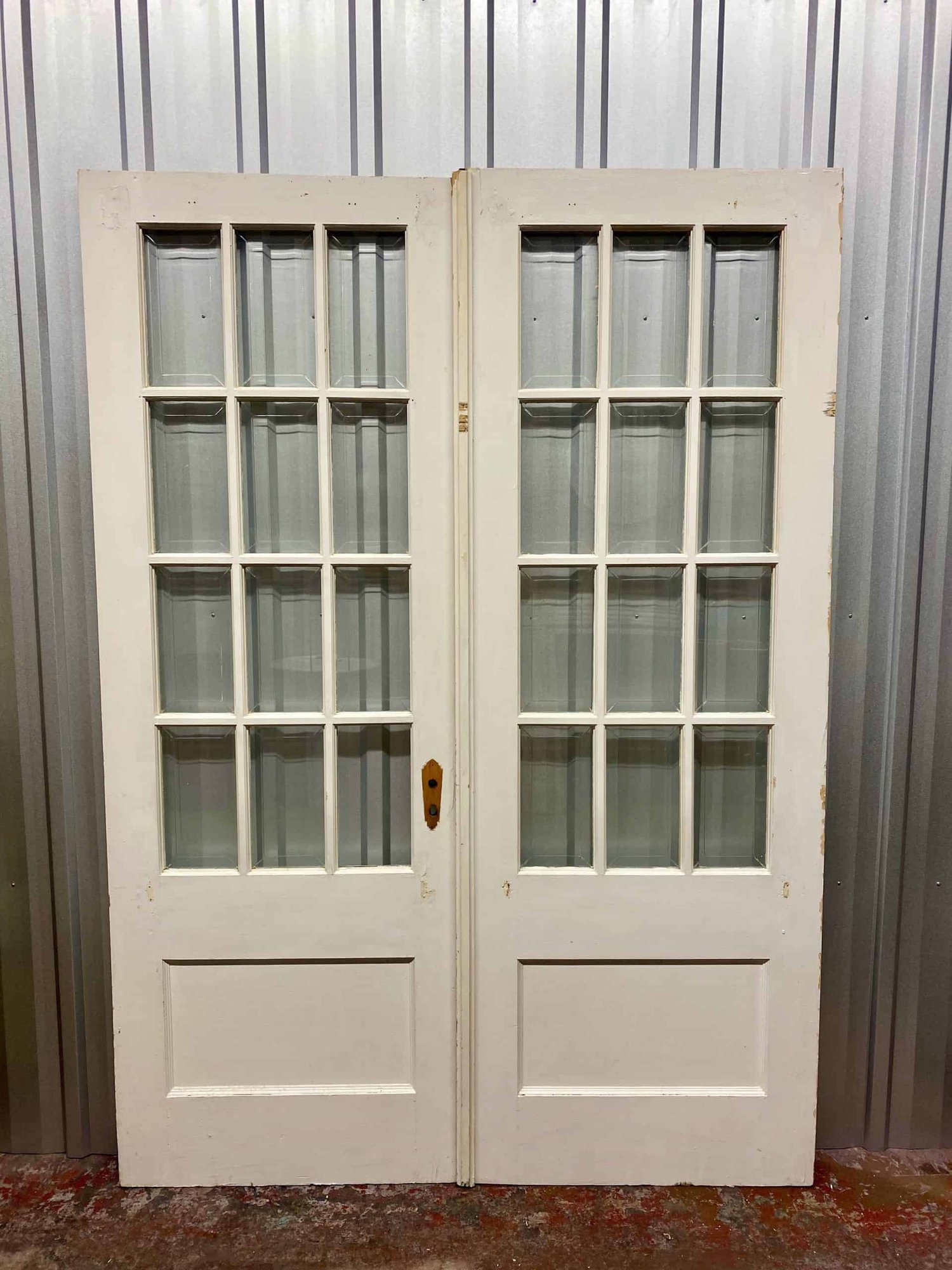 Pair of Antique French Doors - 59 5/8 wide
