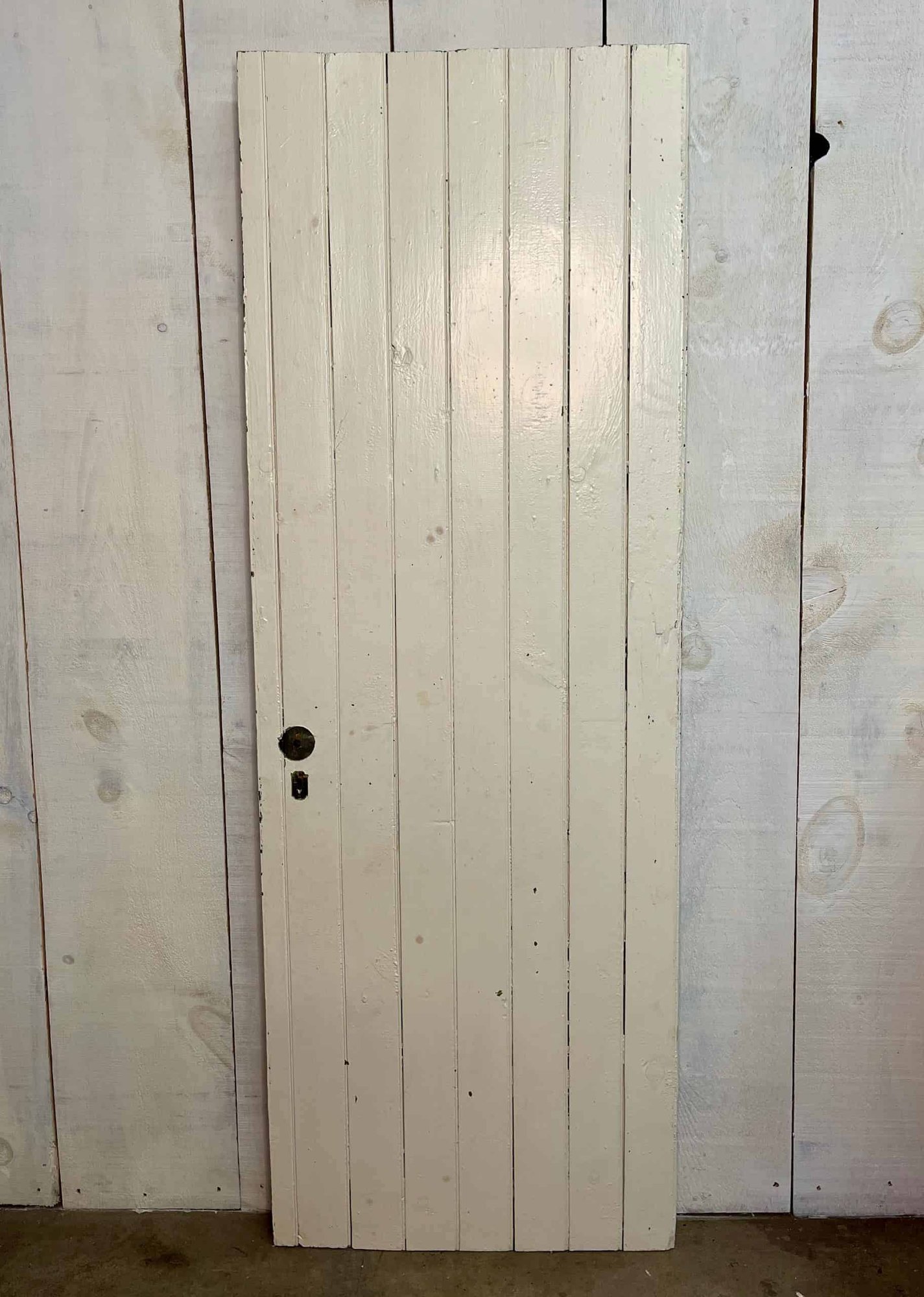 Antique Beadboard Plank Door 26 "