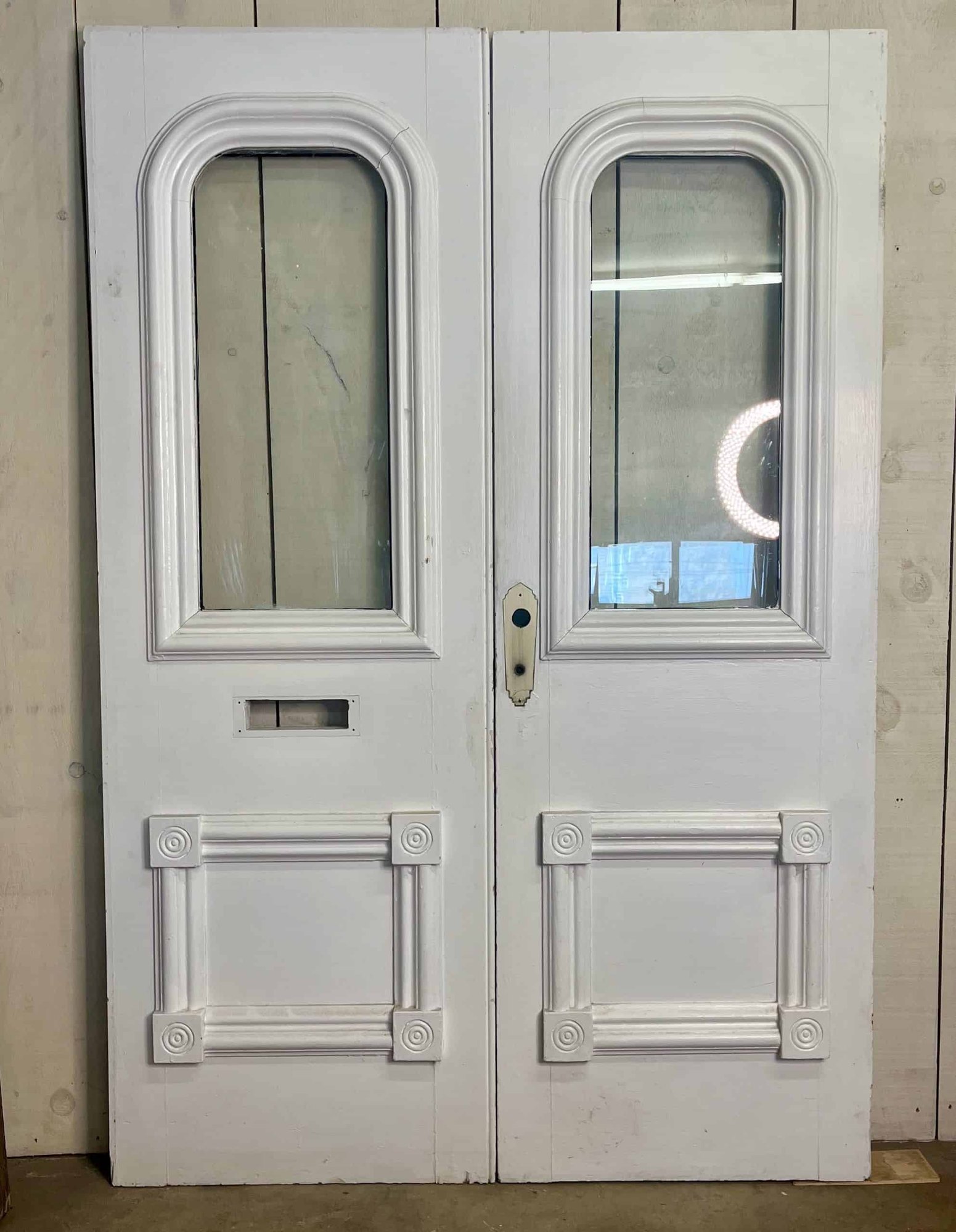 Antique Victorian Glazed Double Door