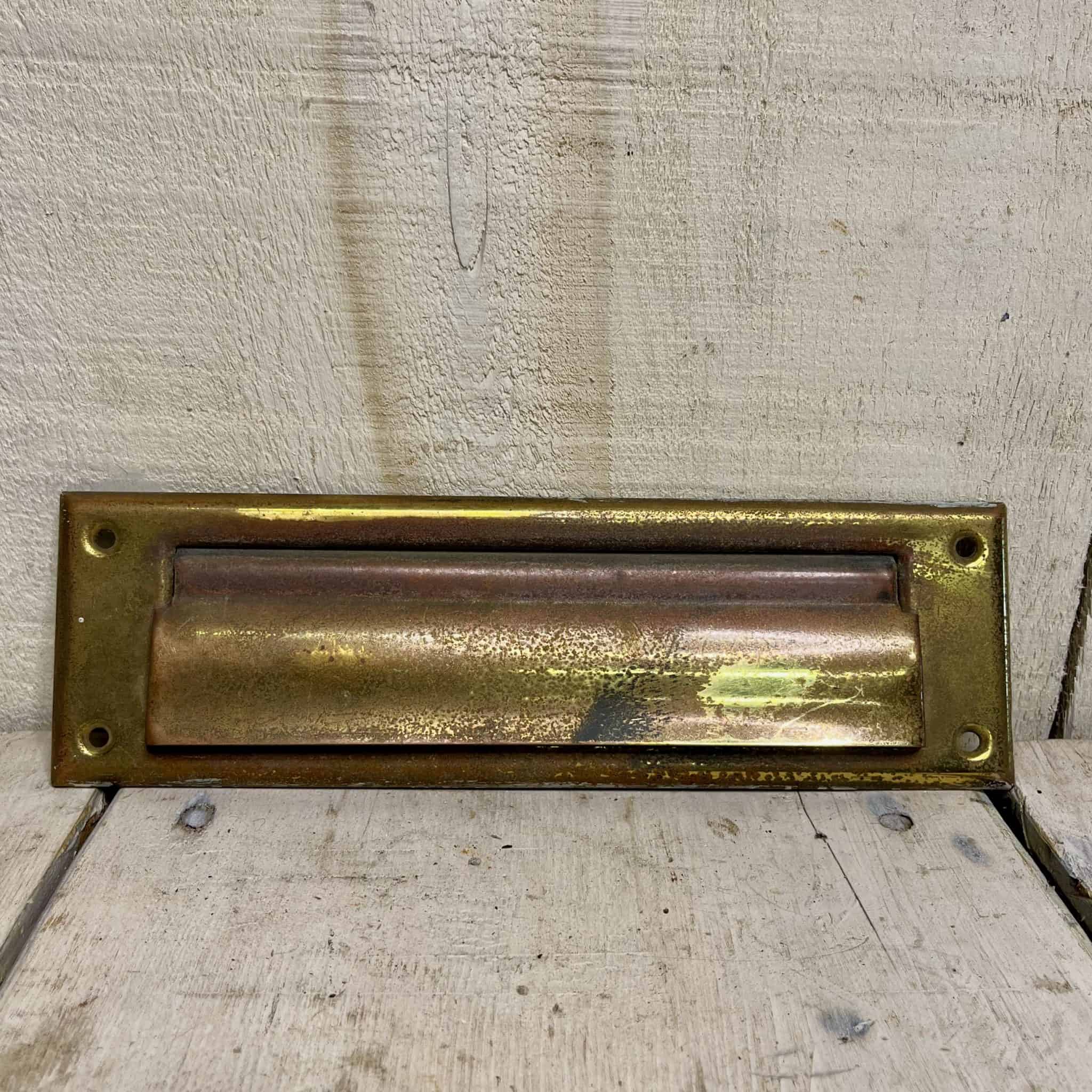 Vintage Brass Interior Mail Slot Cover