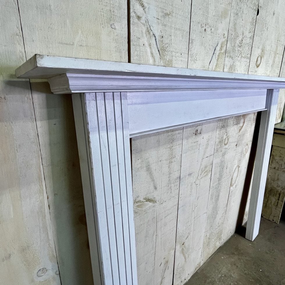Simple Wooden Fireplace Mantel