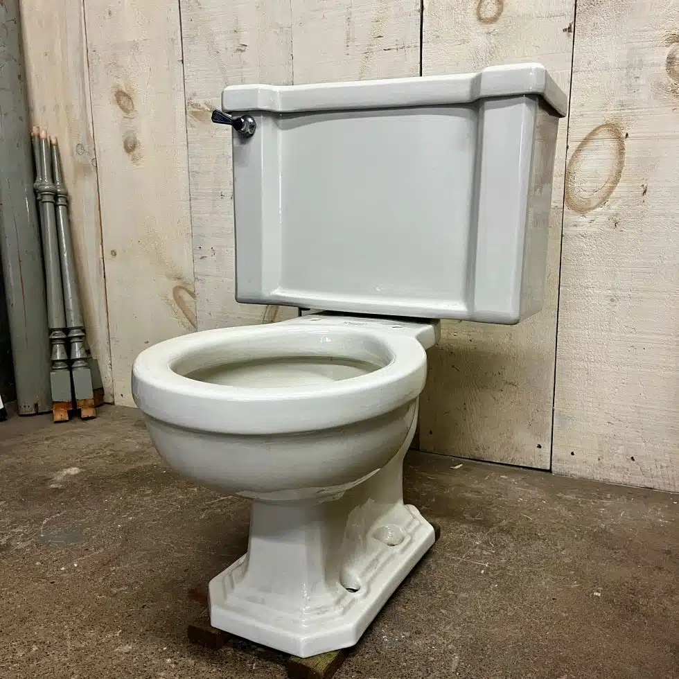 Antique Art Deco Toilet - Historic House Salvage