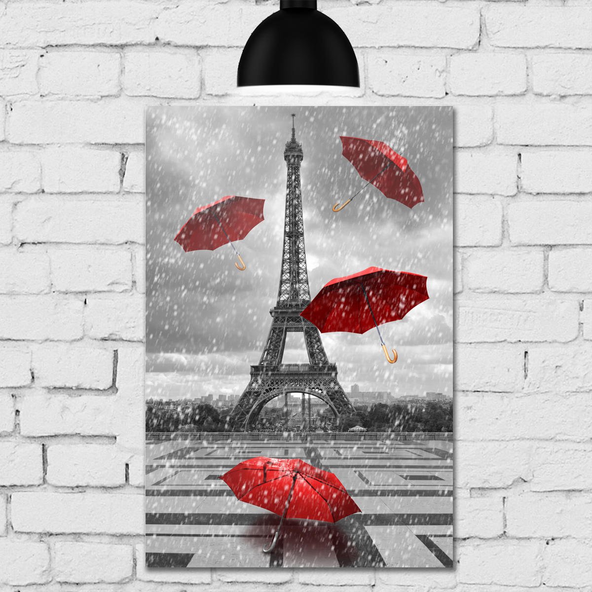 Placa Decorativa MDF Foto Torre Eiffel Paris