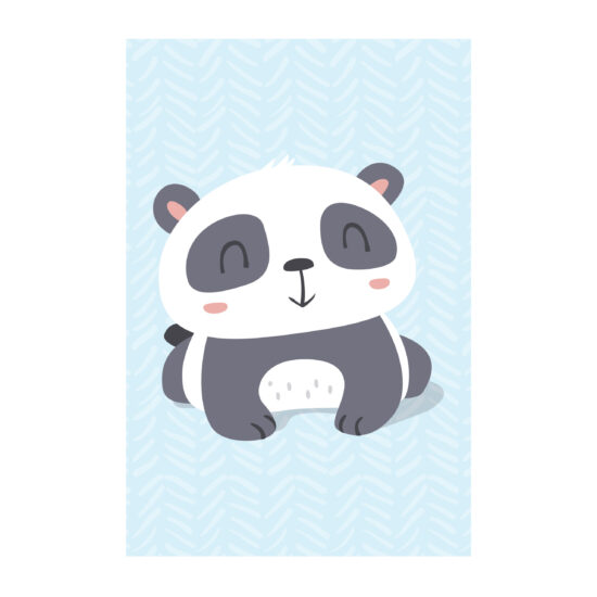 Placa Decorativa Animais Panda Deitado 20x30cm,Placa Decorativa Animais Panda Deitado 20x30cm