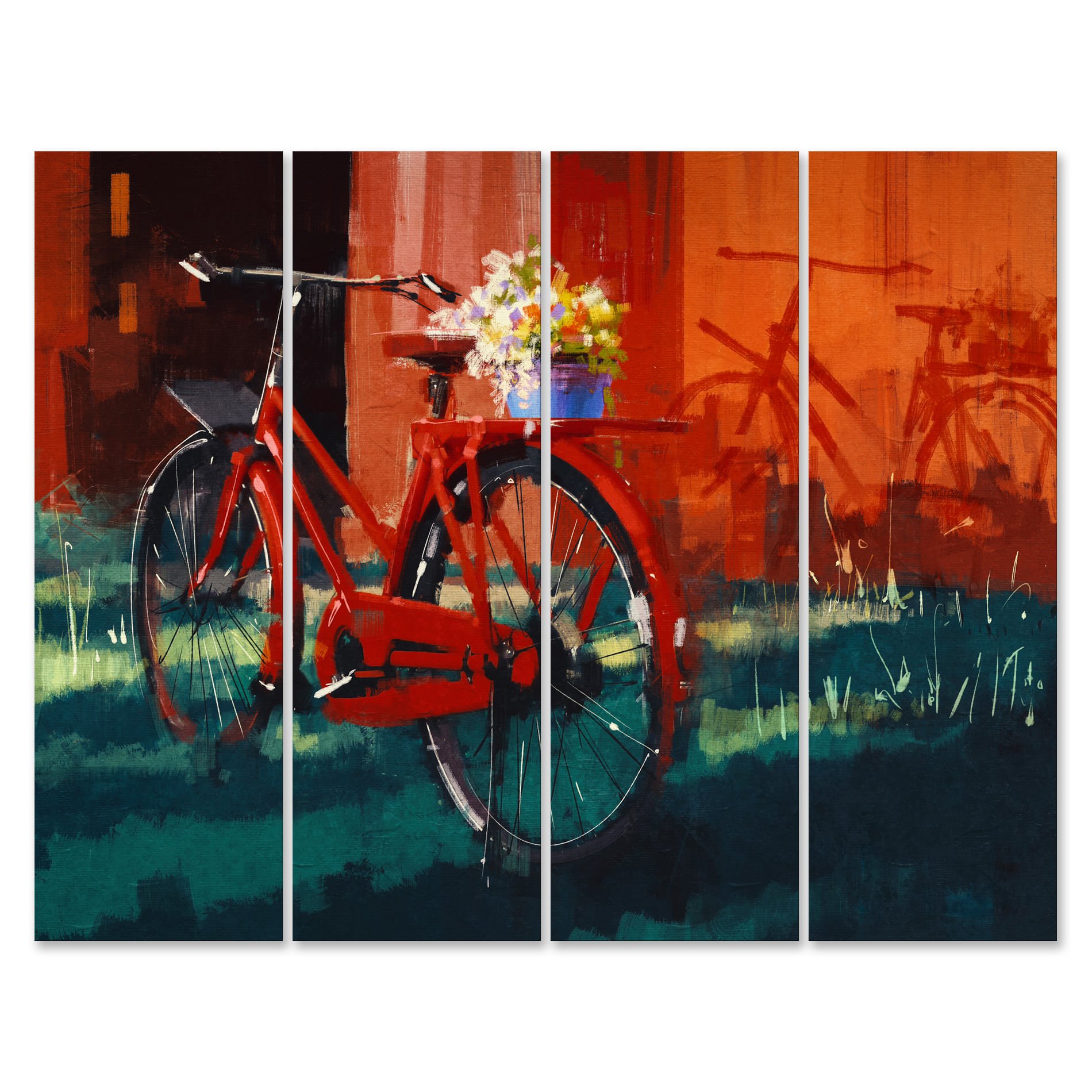 Placa Painel Decorativa em MDF Foto Bicicleta