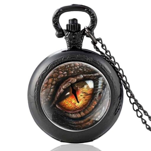 Reloj de Bolsillo Ojo del Dragón negro