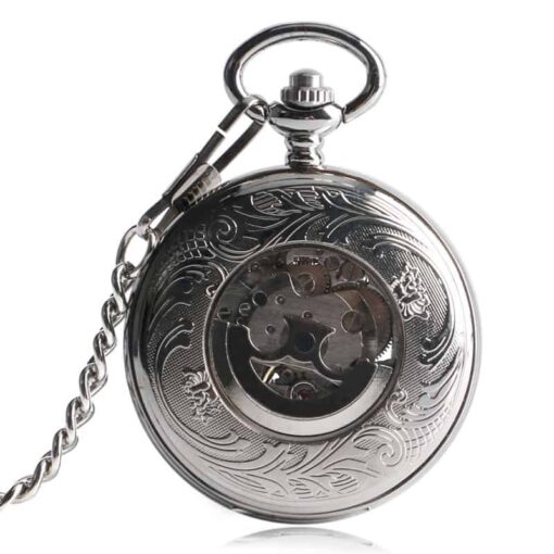 Legendario Reloj de Bolsillo Mecánico de Plata