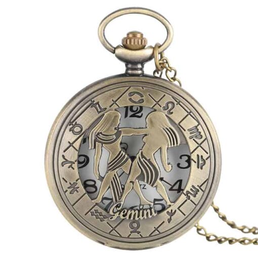 Reloj de Bolsillo Signos del Zodiaco gemini