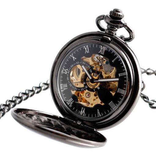 Reloj de Bolsillo Mecánico Negro Legendario