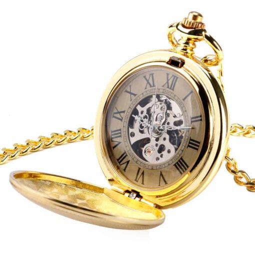 Reloj de Bolsillo Mecánico Real Dorado