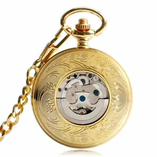 Reloj de Bolsillo Mecánico Fénix de Oro