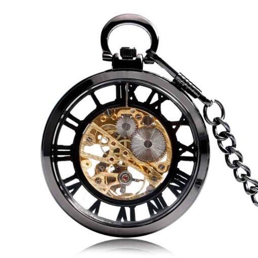 Reloj de Bolsillo Mecánico Skeleton Hueco