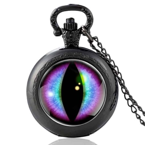 Reloj de Bolsillo Ojo de Dragón negro