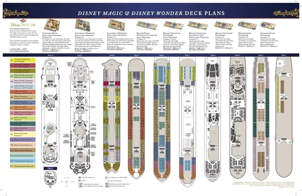 Disney Wish Deck Plan and Printable Venue Guide • The Disney