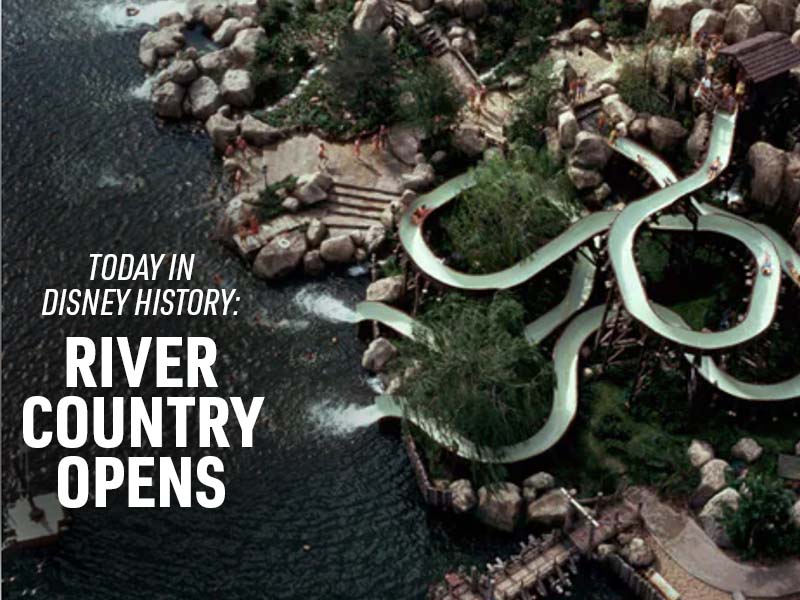 Today in Disney History River Country Opening Day at Disney World in 1976