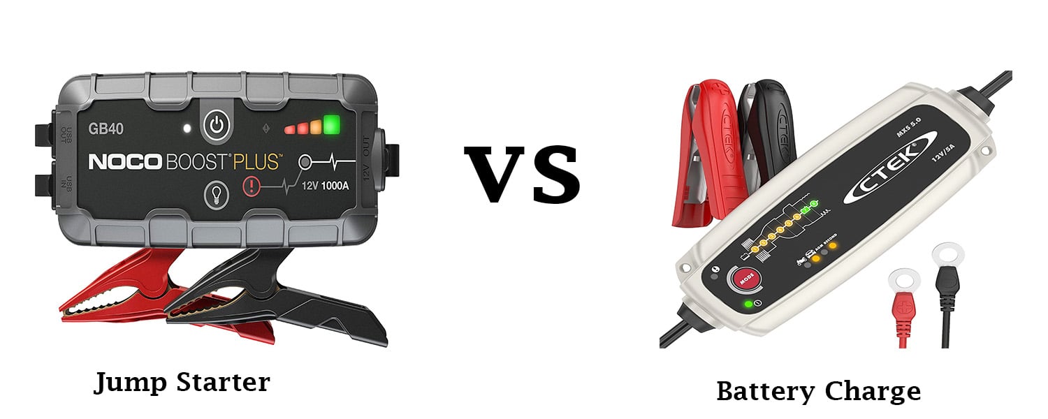 Difference Between Jump Starter And Battery Charger When & Where To Use?