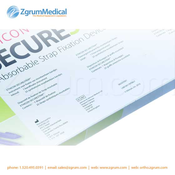 Ethicon SECURESTRAP 5mm Absorbable Strap fixation Device STRAP25