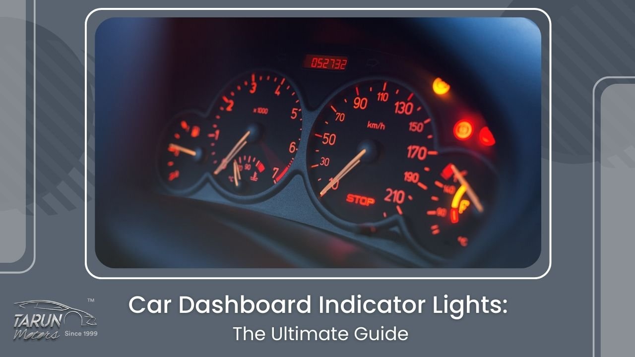 Light indicator online on car dashboard